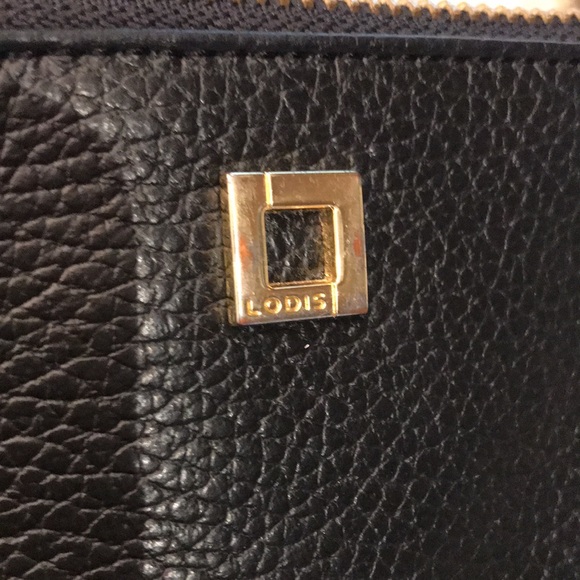 Lodis black leather wristlet wallet - Picture 2 of 5